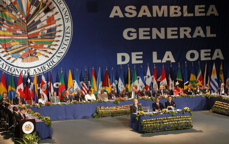 Portada: Misión de la OEA llegaría al Perú el domingo 20 de noviembre