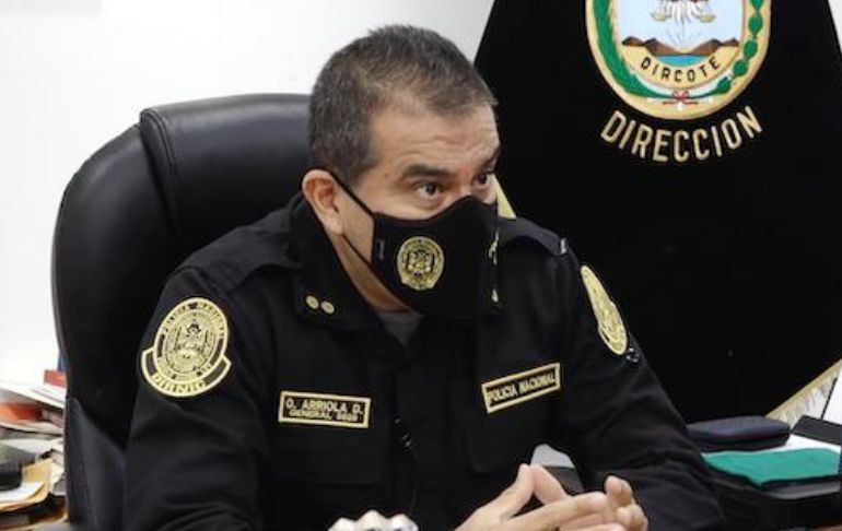 Gobierno de Pedro Castillo retira a general Óscar Arriola de la jefatura de la Dircote