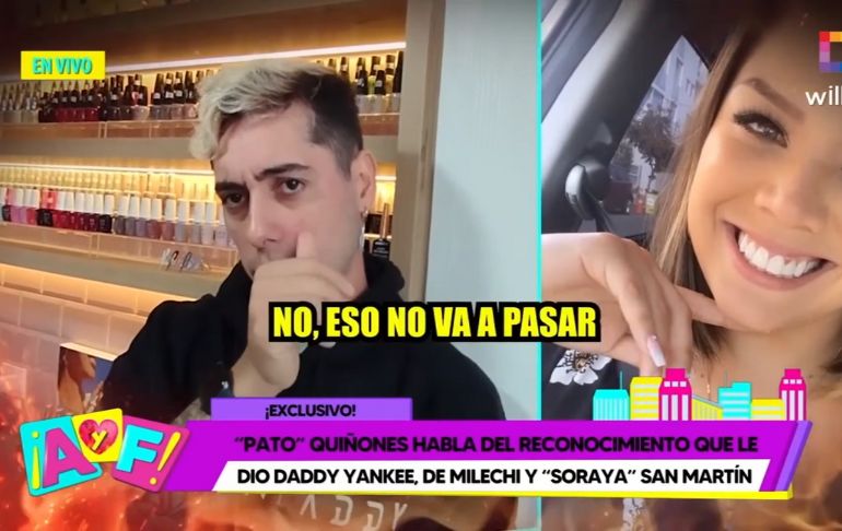 'Pato' Quiñones sobre posible romance con Andrea San Martín: "Eso no va a pasar" [VIDEO]