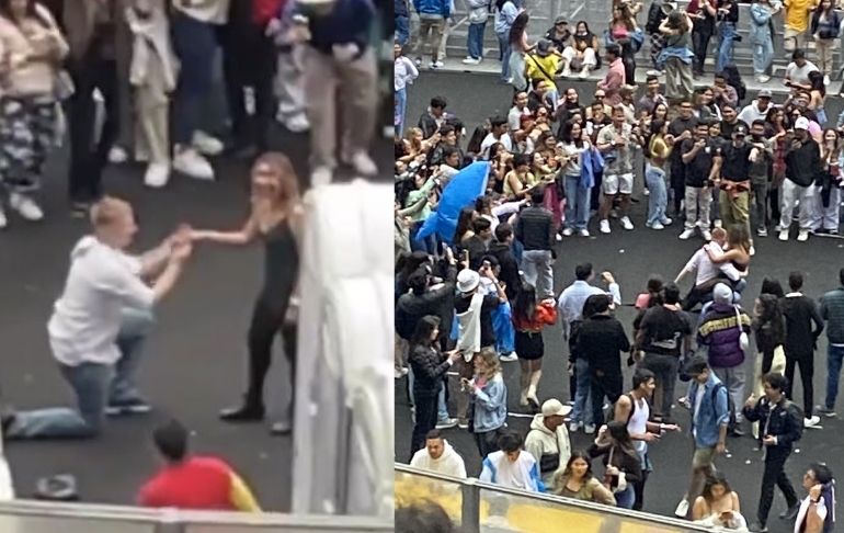 Bad Bunny en Lima: joven le pide matrimonio a su pareja en pleno concierto [VIDEO]