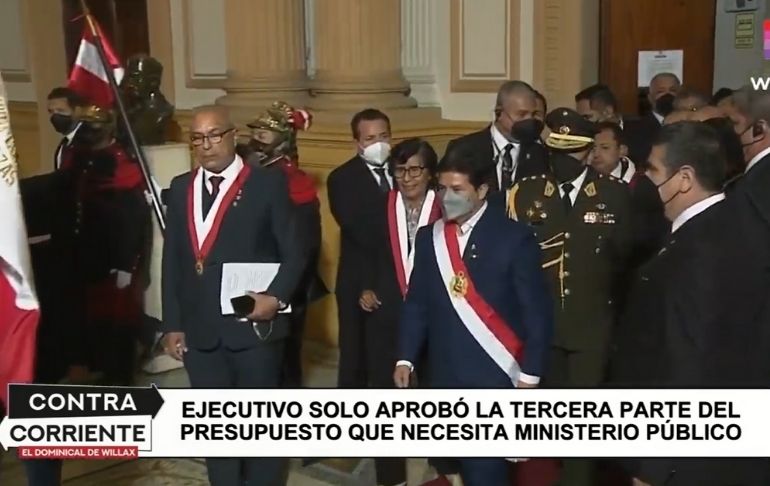 Pedro Castillo reduce presupuesto del Ministerio Público para impedir investigaciones en su contra [VIDEO]