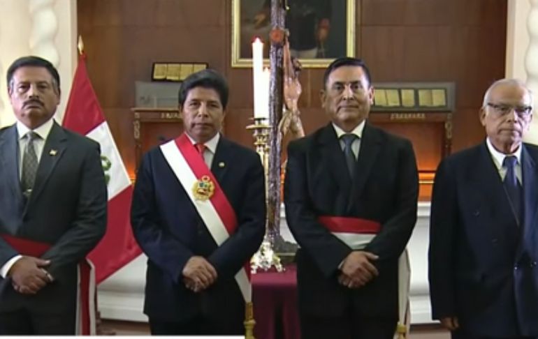 Portada: Pedro Castillo juramenta a dos nuevos ministros de Estado