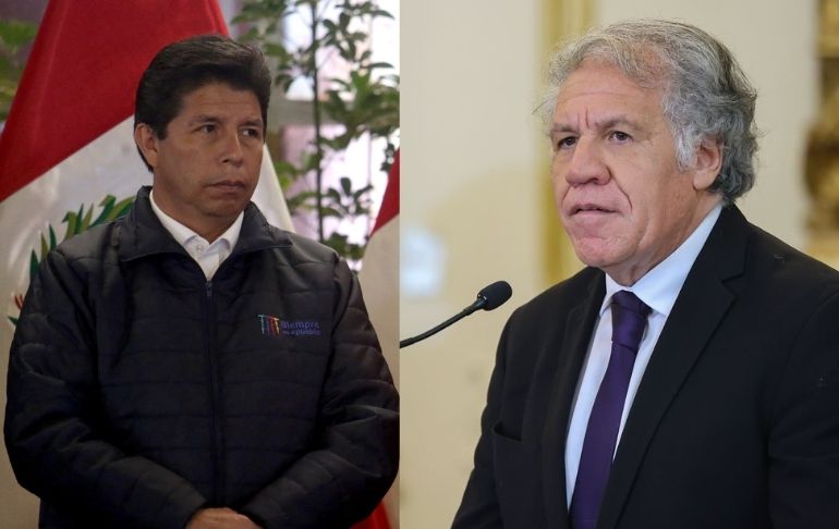 Portada: Pedro Castillo acude a Luis Almagro para pedir que se active la Carta Democrática