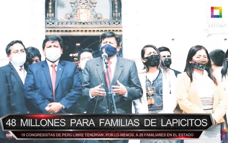 Perú Libre: 48 millones para familias de lapicitos [VIDEO]