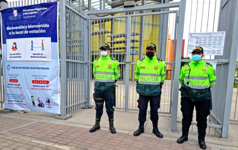 Elecciones 2022: centros de votación ya se encuentran resguardados por policías y militares