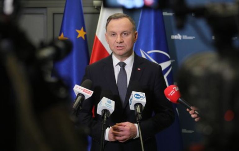 Polonia: presidente dice que es "probable" que misil que impactó en su territorio fuera lanzado por Ucrania