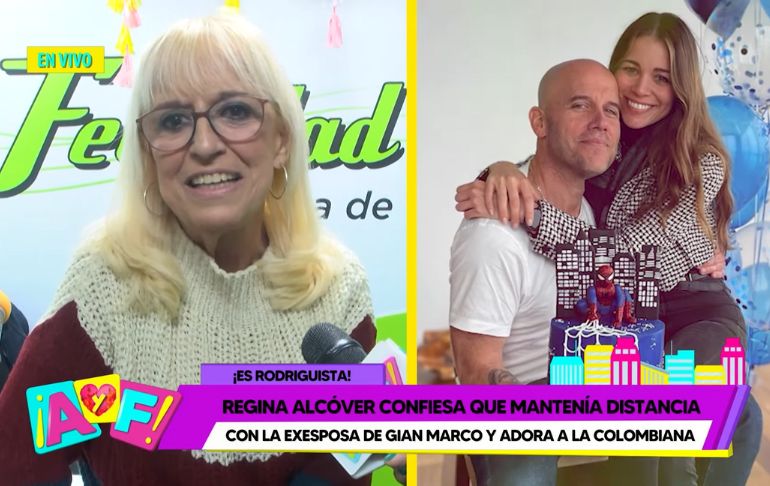 Regina Alcóver: ¿qué dijo sobre Juliana Molina, la nueva pareja de su hijo Gian Marco? [VIDEO]