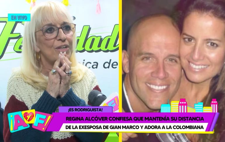 Regina Alcóver sobre exesposa de Gian Marco: "Ella mantenía su distancia y yo también" [VIDEO]