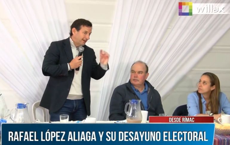 Portada: Renzo Reggiardo: "Rafael López Aliaga será el alcalde de los cerros"