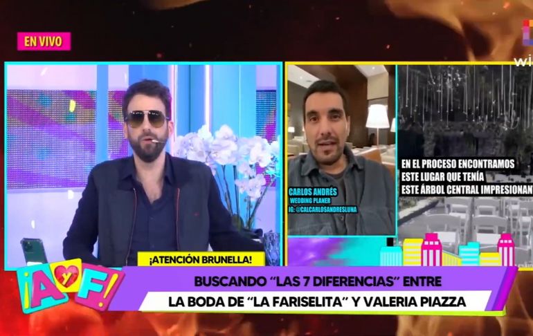 Portada: Rodrigo González sobre decoración en la boda de Valeria Piazza: "Parece un sueño"