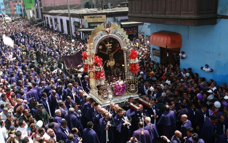 Portada: Señor de los Milagros: estos son los desvíos que tendrá el transporte público el martes 18 por procesión