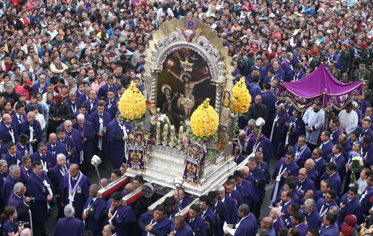 Señor de los Milagros: conoce los desvíos del transporte público por procesión de este sábado