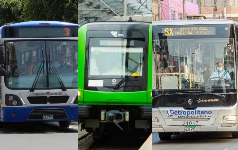 Portada: Día de Todos los Santos: este es el horario que tendrá mañana el transporte público en Lima y Callao