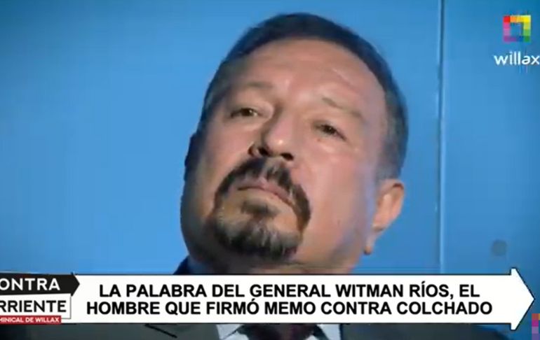 Whitman Ríos Adrianzén: "Yo ordené el relevo de Harvey Colchado y asumo mi responsabilidad [VIDEO]
