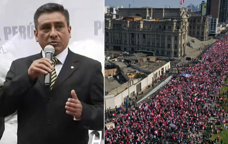 Portada: Willy Huerta sobre marcha ‘Reacciona Perú’: "Han cometido violencia contra la autoridad"
