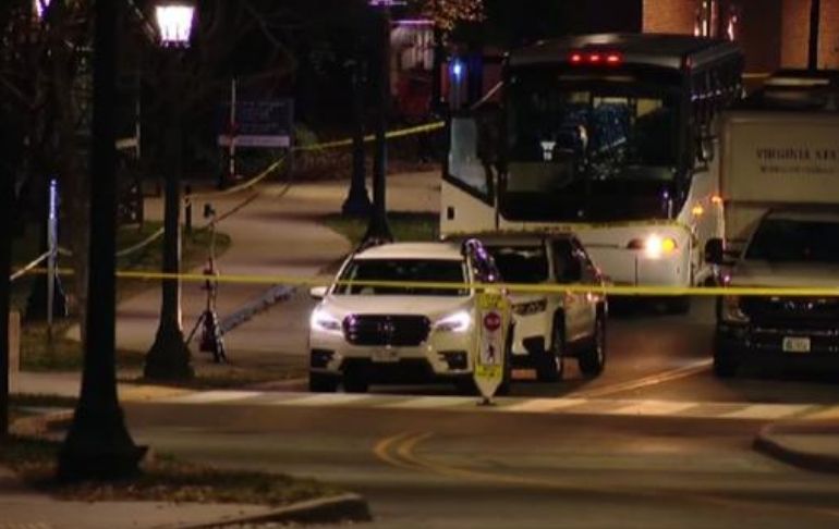 Estados Unidos: tiroteo en Universidad de Virginia deja 3 muertos y 2 heridos