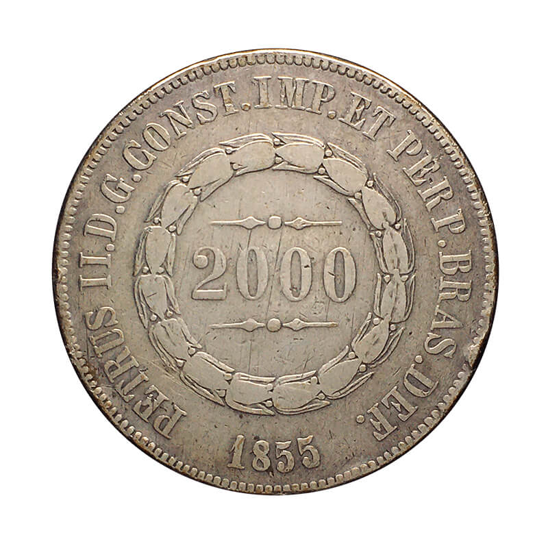 3 moedas de prata do Brasil Império