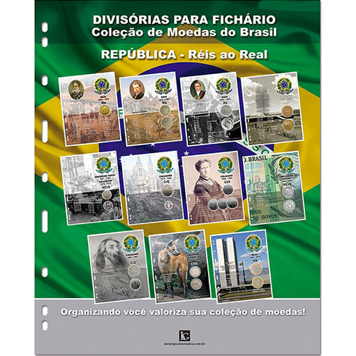 Kit com 11 divisórias para coleção