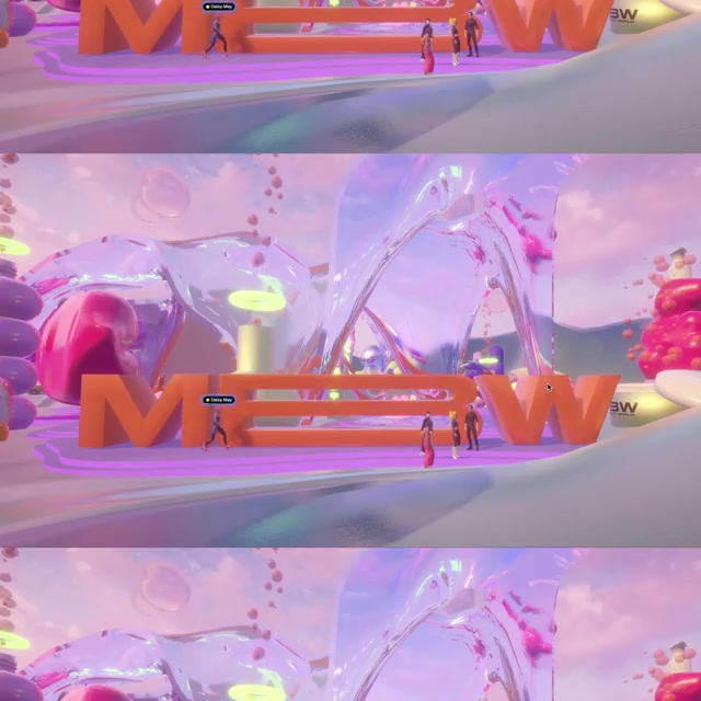 Screenshot of Lovies 7 Word Speech from Metaverse Beauty Week