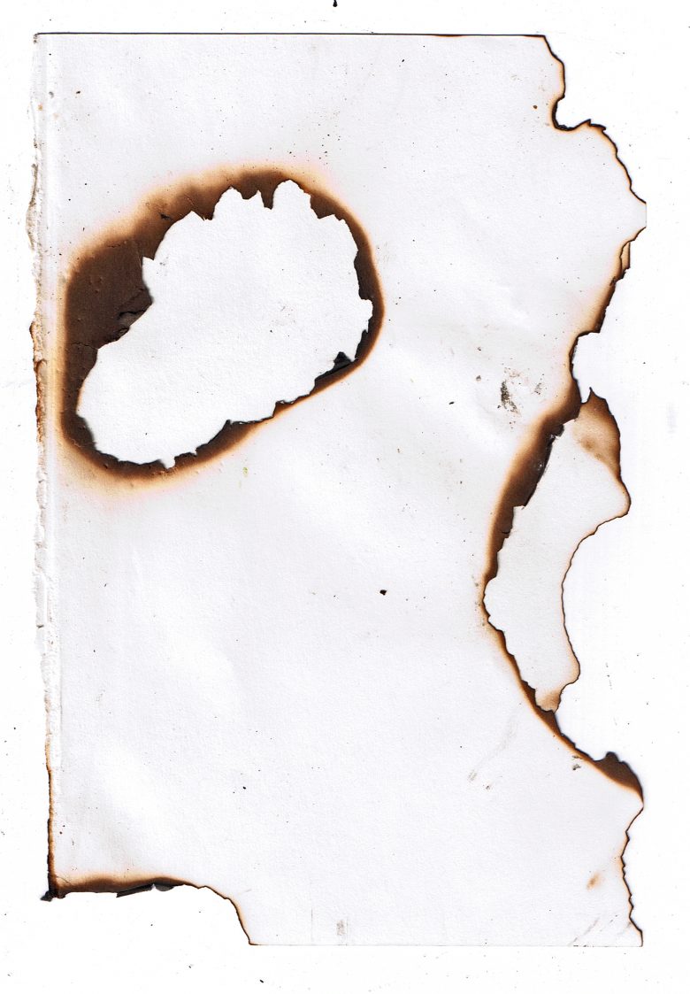 burnt paper