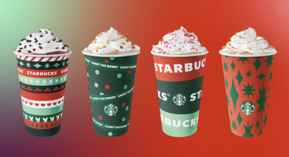 Starbucks' New Reusable Holiday Cups Change Colors  Dieline - Design,  Branding & Packaging Inspiration