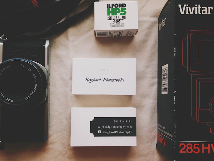 unique photography business cards