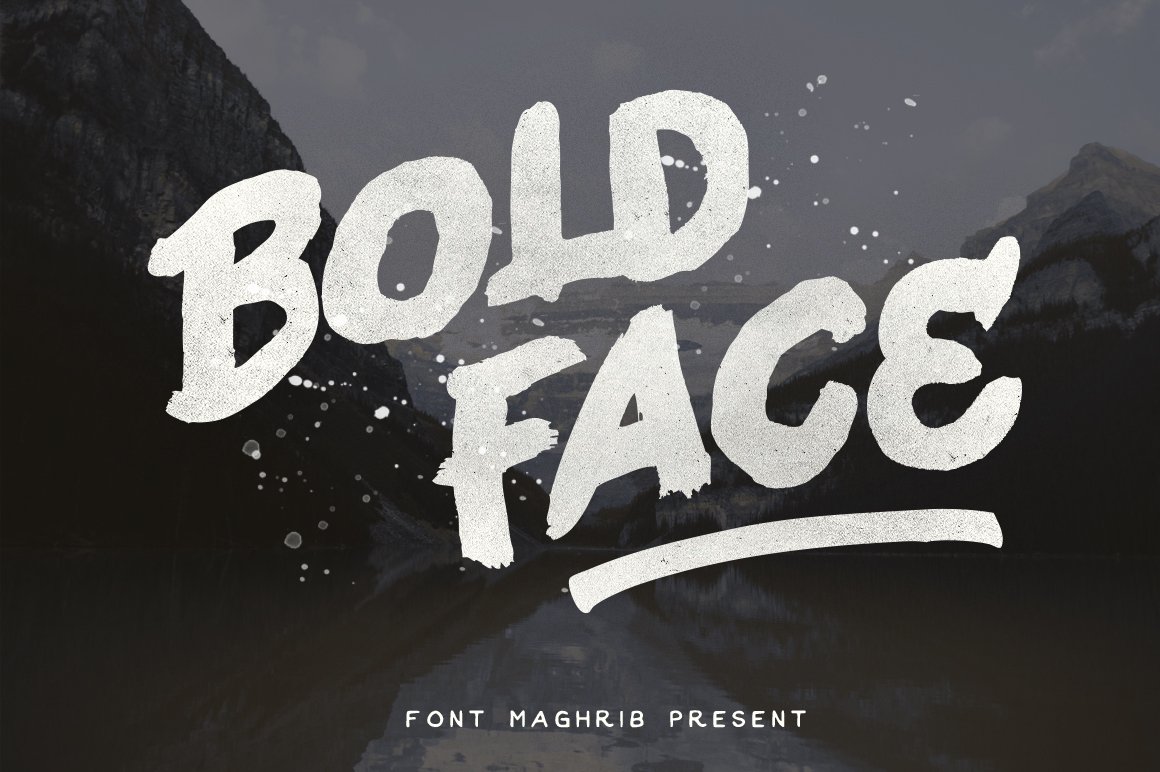 boldface type or bold typeface