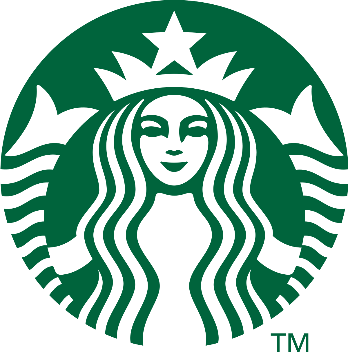 Starbucks logo design symmetrical
