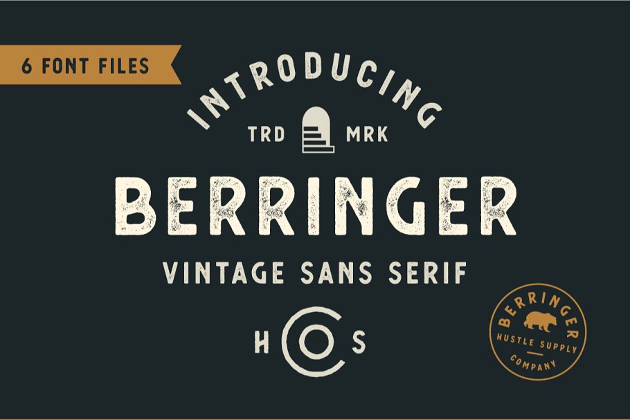 vintage serif typeface