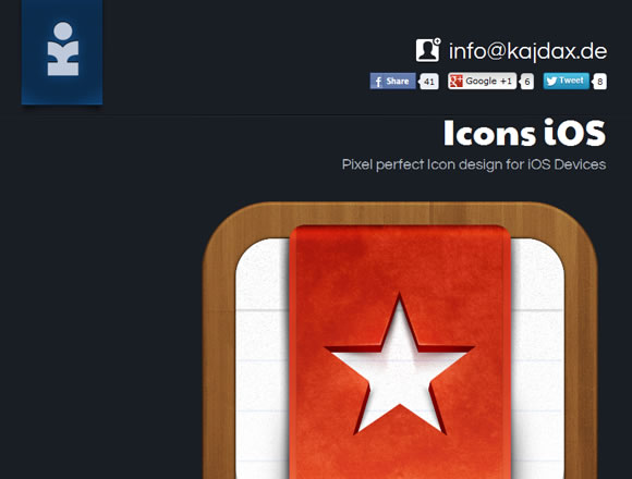 Kajdax iOS icons design portfolio