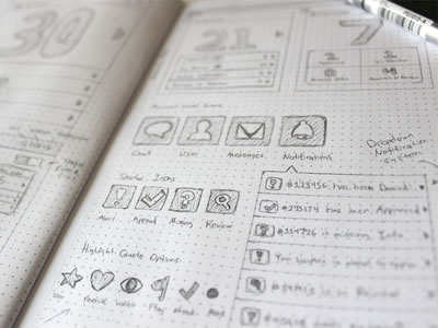 UI & Wireframe Sketches to keep you Inspired