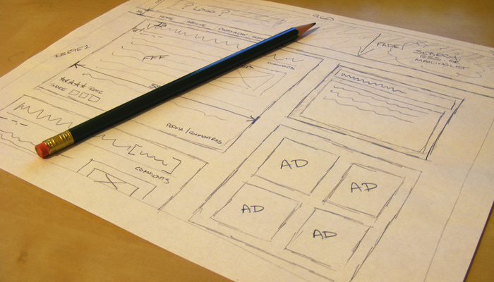 sketch paper low fidelity wireframing