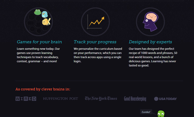 custom mindsnacks icons homepage style