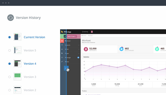 invision prototyping wireframe webapp