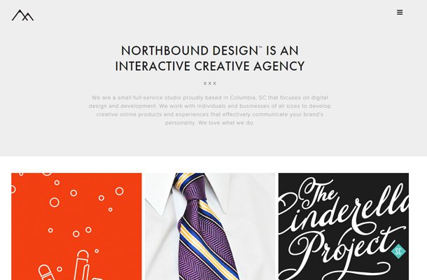 northbound design agency homepage