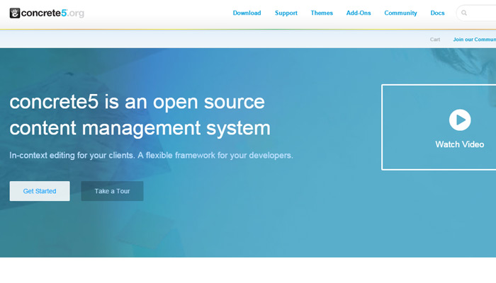 concrete5 cms open source