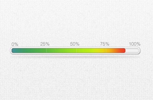 green orange status loading bar indicator psd