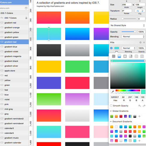 Shareable Color Palette – Sketch App Rocks!