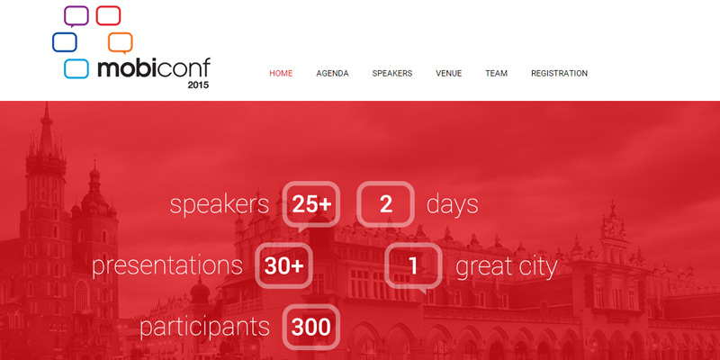 Mobiconf 2015 website