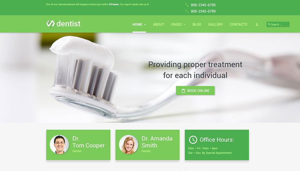 Dentist Joomla 3 template