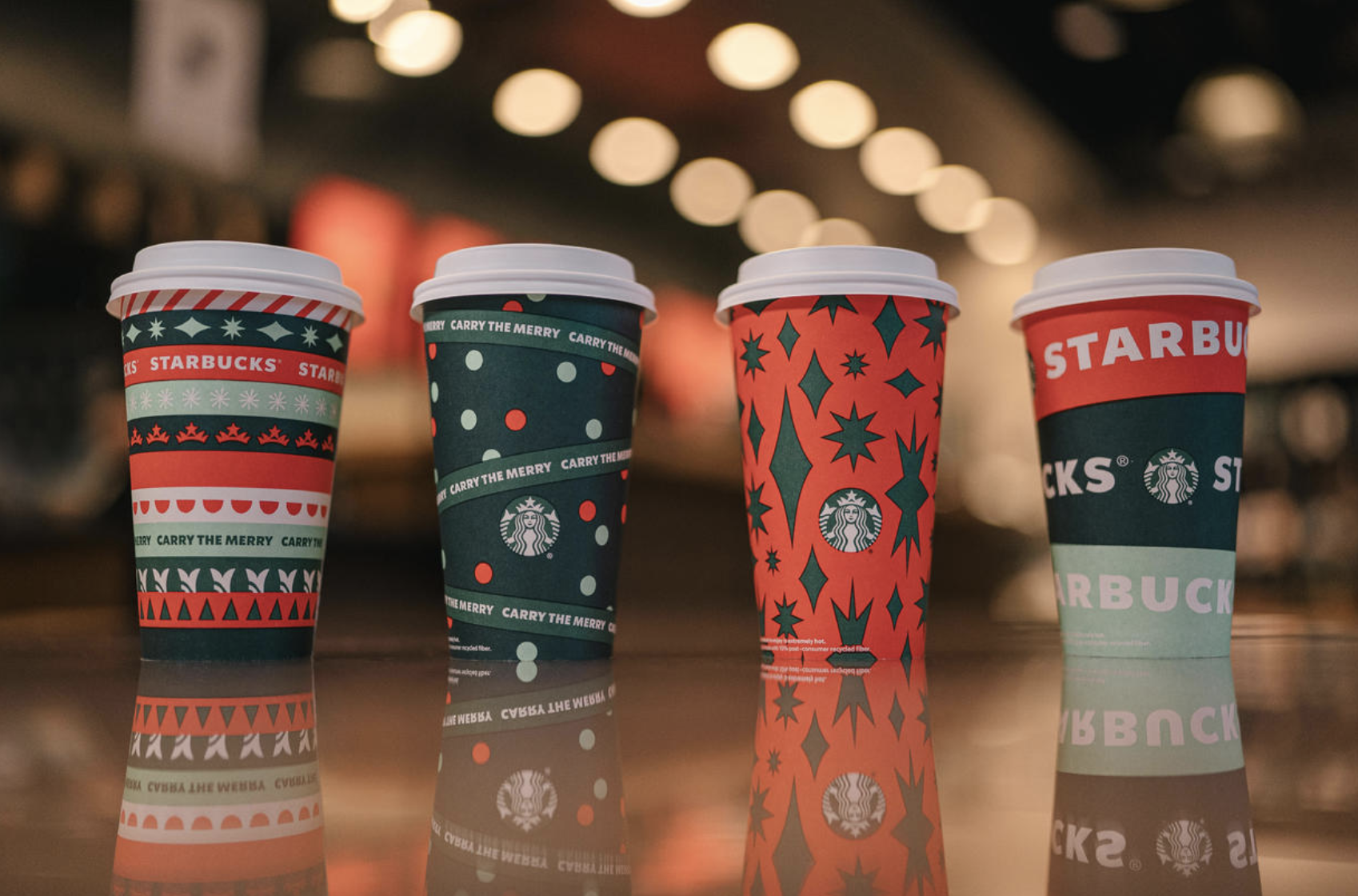 Starbucks Releases Brand New Cup Designs for The Holiday Season Web