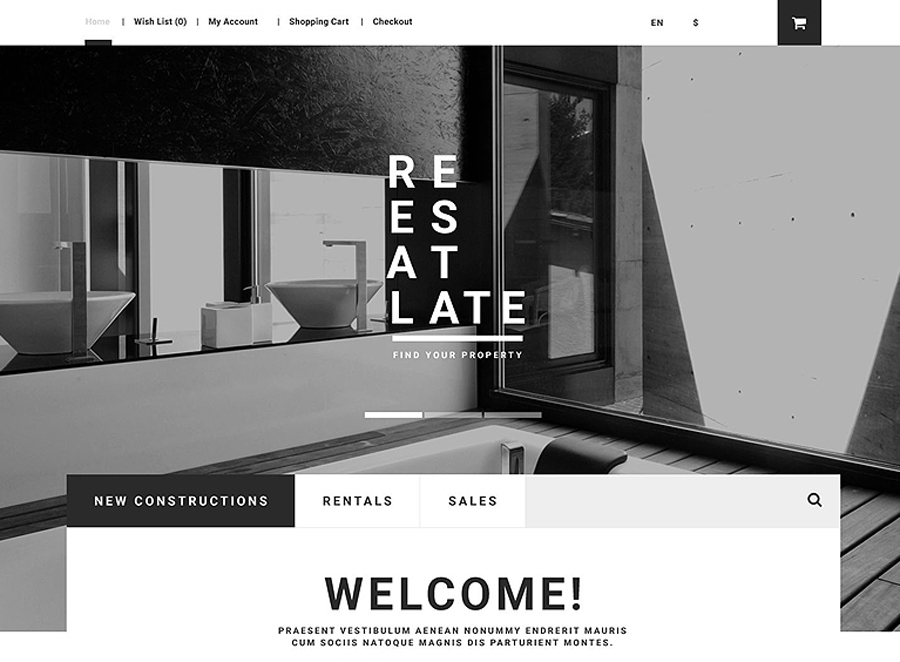 Real Estate OpenCart Template