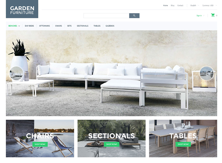 Garden Furniture PrestaShop Theme