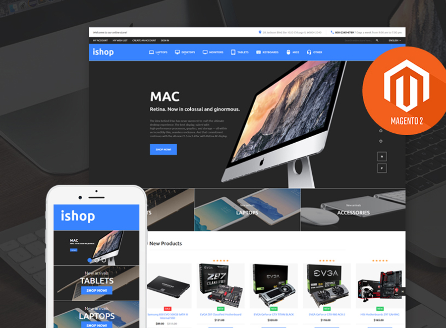 iShop - Electronic Magento 2 Theme