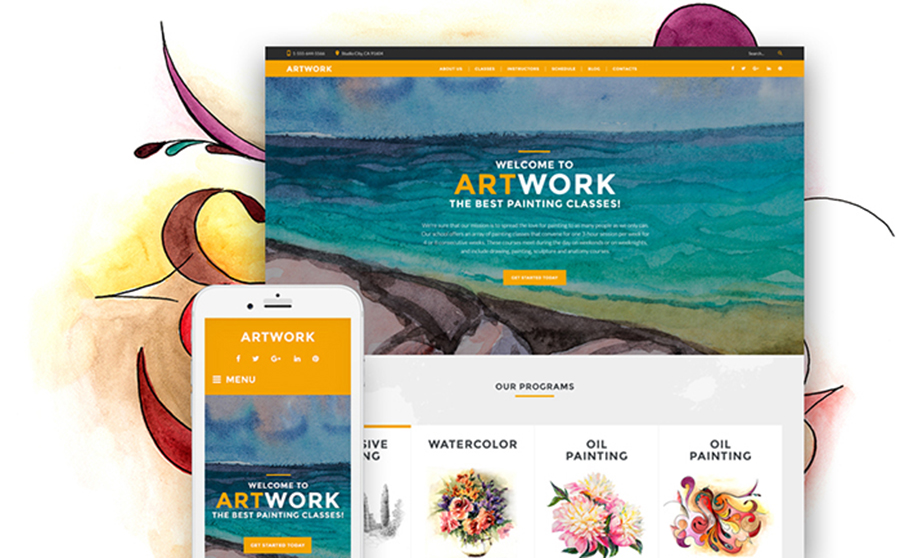 Art School Responsive WordPress Theme