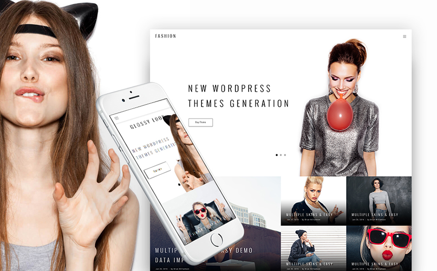 Blogging WordPress Theme with Trendy Design