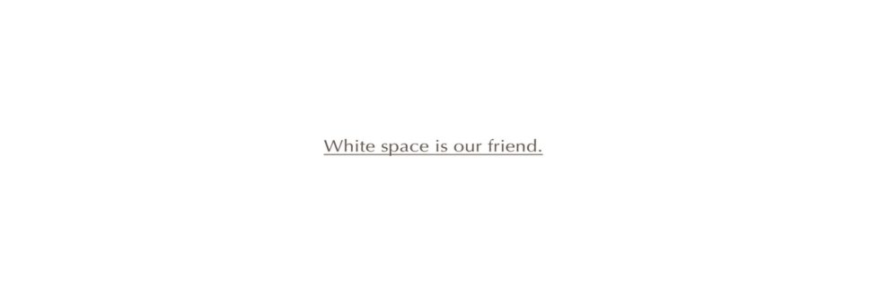 White space