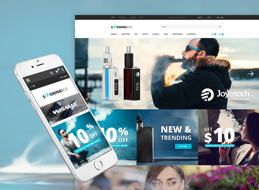 Vapor Store Magento 2 Theme