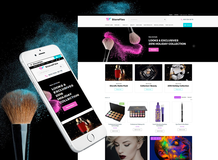 StoreFlex - Cosmetics Store Responsive OpenCart Template