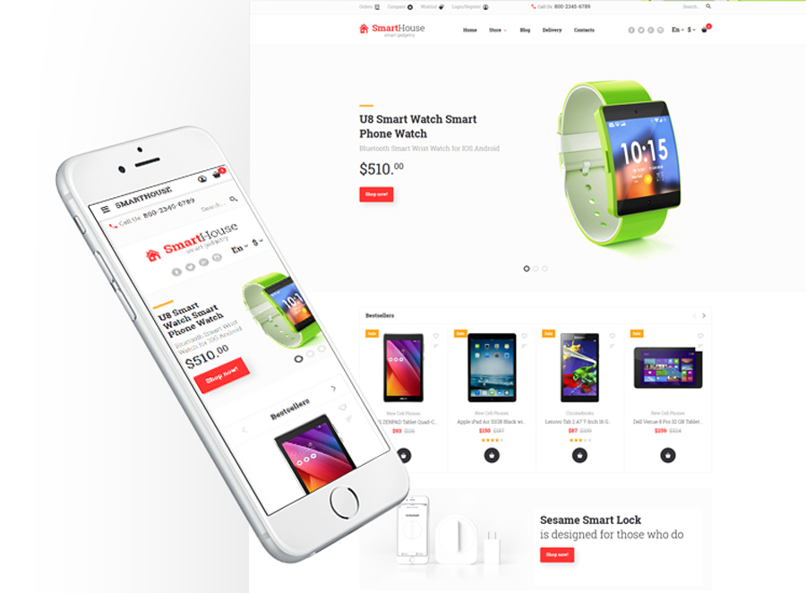 Electronics Store Responsive OpenCart Template